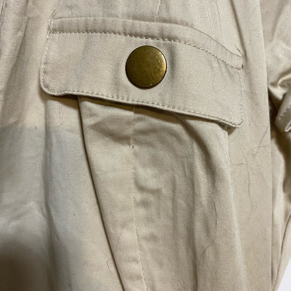 H&M Utility Shirt Dress, Beige, Women’s US 12 - Picture 7 of 12